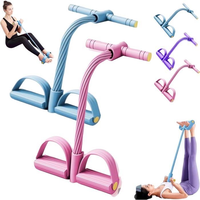 LIUKLAI Multi Fonction Pédale Exerciseur Résistance Bandes Latex