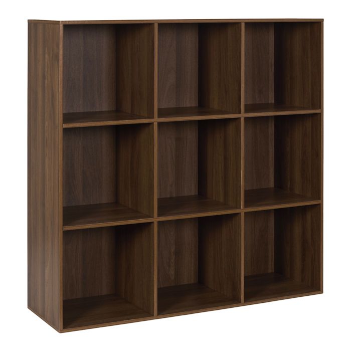 Étagère - HOME DECO FACTORY - TIFFANY - 9 Cases - Marron