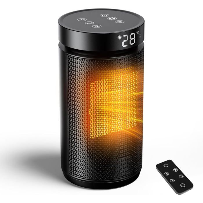 Chauffage D'appoint Portable PTC - 3 Modes, Sécurité Surchauffe, Pour Bureau Et Maison