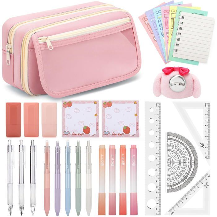 Ensemble Cadeau de Fournitures Scolaires, Papeterie Cadeau pour Fille 5 6 7 8 9 10 11 12 Ans Ensemble Cadeau de Fournitures Scolaires, Papeterie Cadeau pour Fille 5 6 7 8 9 10 11 12 Ans