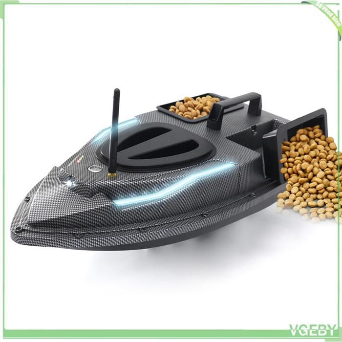 Fafeicy Bateau-appât de pêche Bateau amorceur de pêche GPS 500 m Bateau amorceur télécommandé Détecteur sport pack Prise UE noire