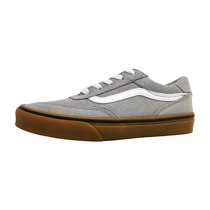 Garçons Vans chaussure à lacets sportive Brooklyn LS Textile Lacets Plat - gris drizzle