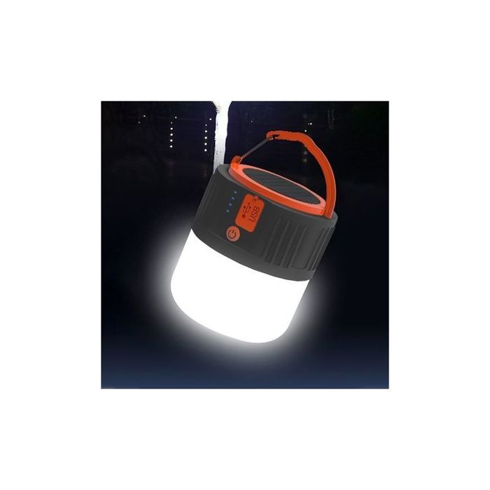 Lampe De Camping Solaire Rechargeable - 5 Modes - Lumière Noire - Sécurité Extérieur