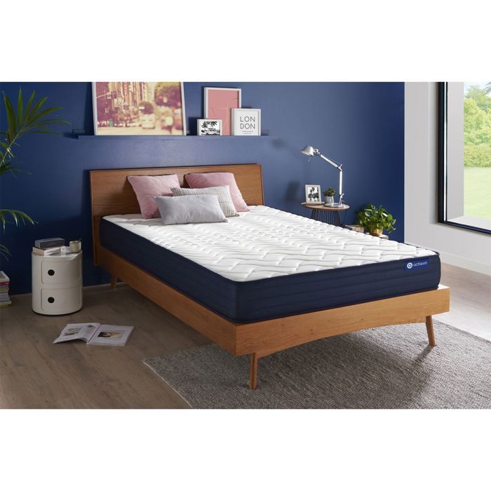Matelas 200x200 cm Ressorts ensachés et Mémoire de forme - Actiflex Life