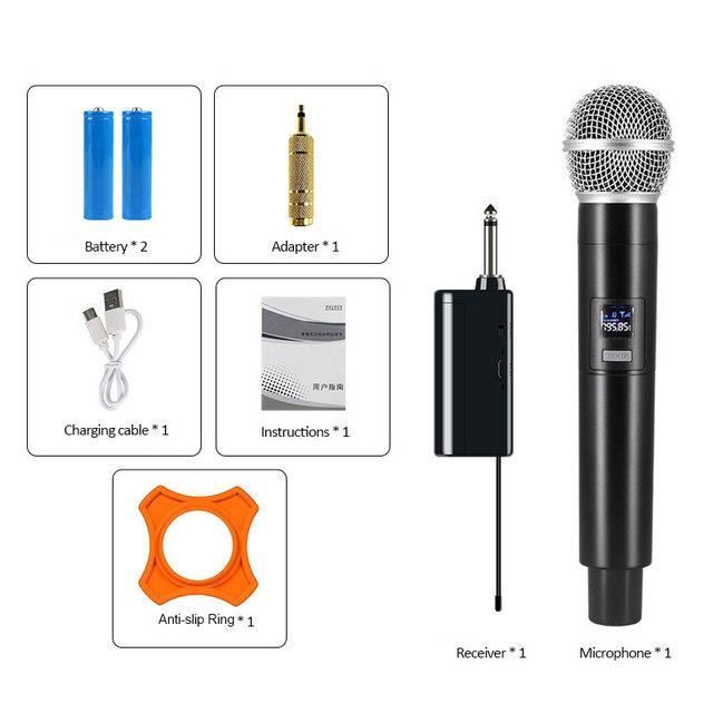 Heikuding-Système de micro dynamique sans fil UHF pour touristes Heikuding-Système de micro dynamique sans fil UHF pour touristes