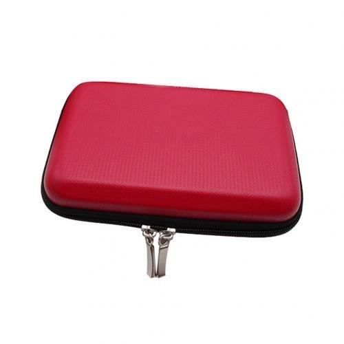 rouge - Pochette Portable pour disque dur externe de 2.5 pouces, étui pour  Mini câble USB, housse de protecti