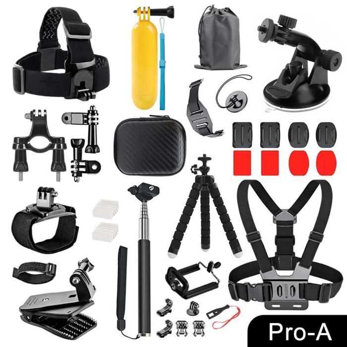 Support Vélo Rotatif 360° Pour GoPro Et Caméras D'Action - Fixation Guidon VTT Moto, Robuste ABS Et Aluminium