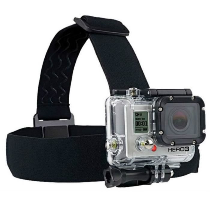 Harnais noir pour tête-casque pour GoPro HERO5 Black et HERO5 Session  caméra sport, fixation frontale par - Cdiscount Appareil Photo