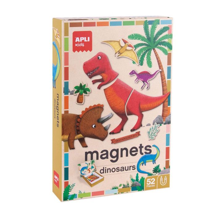 Jeu - Magnets - Puzzle magnétique - Dinosaures - Enfant - Apli Kids ...