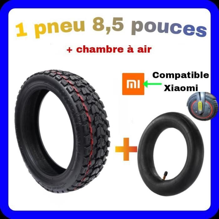 Pneu tout terrains pour trottinette électrique Xiaomi M365 Pro 1S essential Scooter 3 et 4 pro (8,5 pouces) avec chambre à air