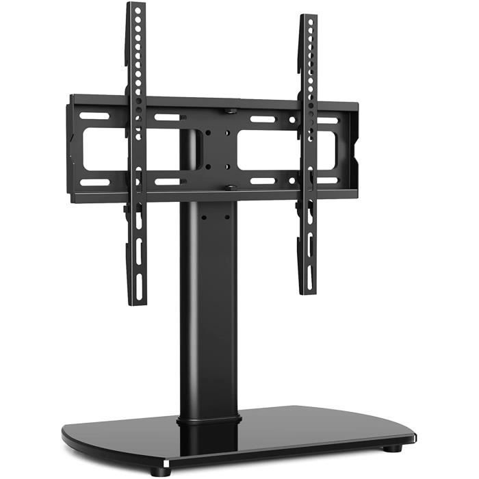 Pied TV Universel Support TV sur Socle pour Télévisions de 32 à 55 Pouces  LCD/LED/Plasma et Hauteur Réglable avec en de Charge Maximal 40kg Max VESA  400x600 mm