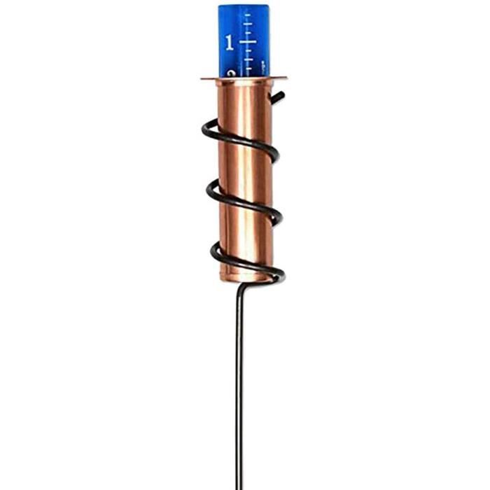 Pluviomètre Extérieur Avec Piquet - Jauge De Mesure De Pluie, Hauteur Réglable - Pour Jardin, Terrasse, Ferme - 1