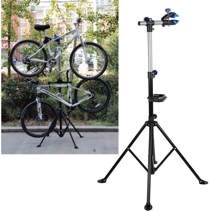 Pied d'atelier vélo, Trépied Pied de réparation vélo, porte vélo, Pied de  travail, Stand de réparation vélo, Support vélo - MOO - Cdiscount Auto