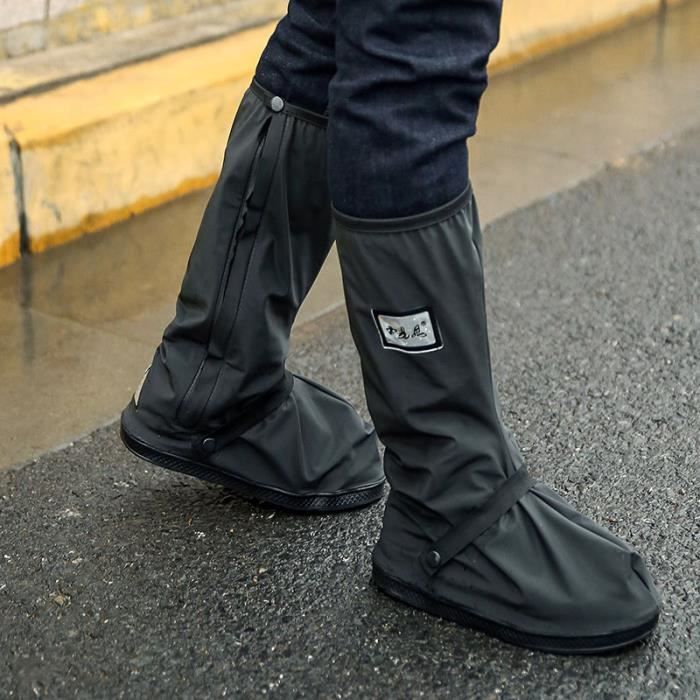 Noir - XL - Couverture de bottes imperméables pour moto