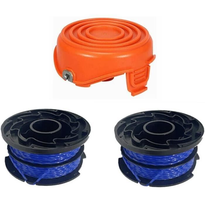 Bobine Filo Doppio Per Decespugliatore Black+Decker - 4 Bobine + Tappo, 12m Lunghezza, Ø1.5mm - Foto 8