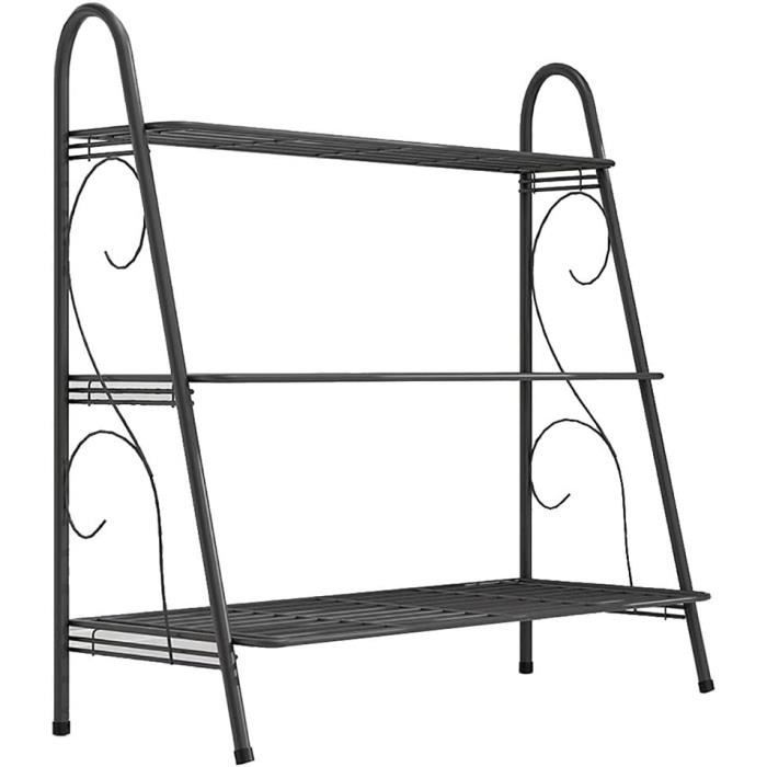 Meuble à Chaussures - IDMARKET - 50 Paires - Housse Noire