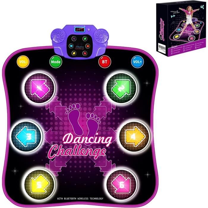 Tapis de Danse Lumineux pour Enfants Filles avec Bluetooth et 5 Modes de Jeu  - Noir - Cdiscount Jeux - Jouets