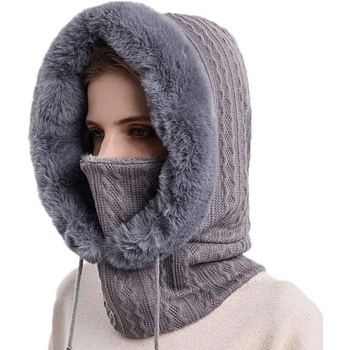 Cagoule Polaire Hiver Balaclava - Tour De Cou Coupe-vent, Protection Oreilles | Pour Moto, Ski, Running, Vélo Homme Femme - 12