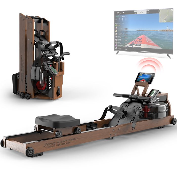 Rameur à eau - JOROTO - MR280Pro - Bois chêne