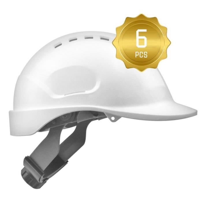 Mustbau Casque De Sécurité, Casques De Protection EN397 Avec Coquilles Antibruit Et Visière, 53 à 63cm Tour De Tête Réglable - Bricolage