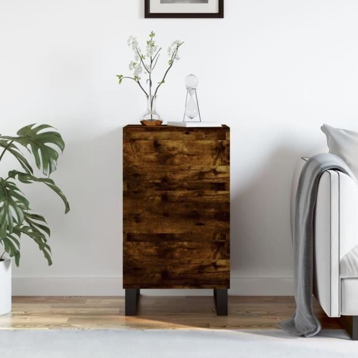 Buffet OOIILLEE 140x35x72 Cm Blanc Brillant Avec LED - Commode 3 Tiroirs, 2 Portes, étagères Réglables - Pour Salon, Chambre - 8