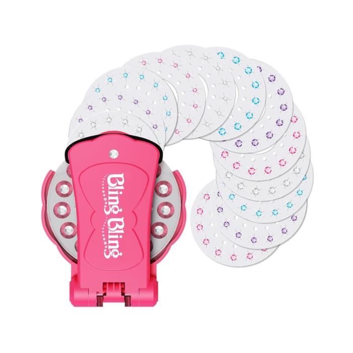 Machine Cheveux,perles cheveux,Machine a Strass Cheveux,Diamond Styler ​Kit, avec 180 Gemmes Décoratives,Glam Styling Tool Kit - Au quotidien