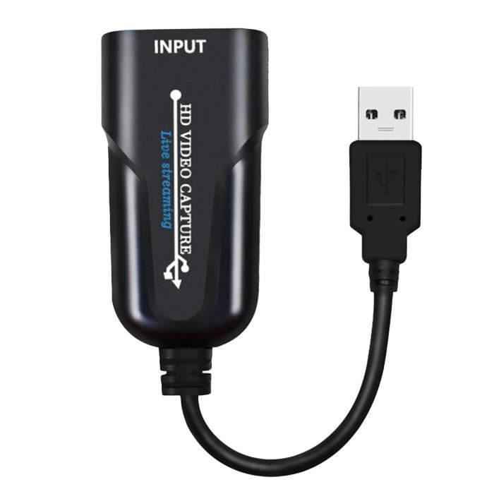 EDUPUP Carte de Capture vid/éo HDMI vers USB 3.0 Audio Video Capture Cartes HD 1080p Enregistrement vid/éo Grabber Audio pour Jeux Diffusion en Direct