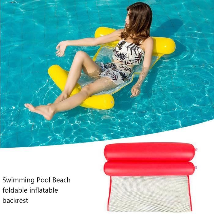 Plage Gonflable Pliable De Piscine De Matelas D Air De Hamac D Eau D Ete Spa Piscine Rouge Achat Vente Jeux De Piscine Cdiscount