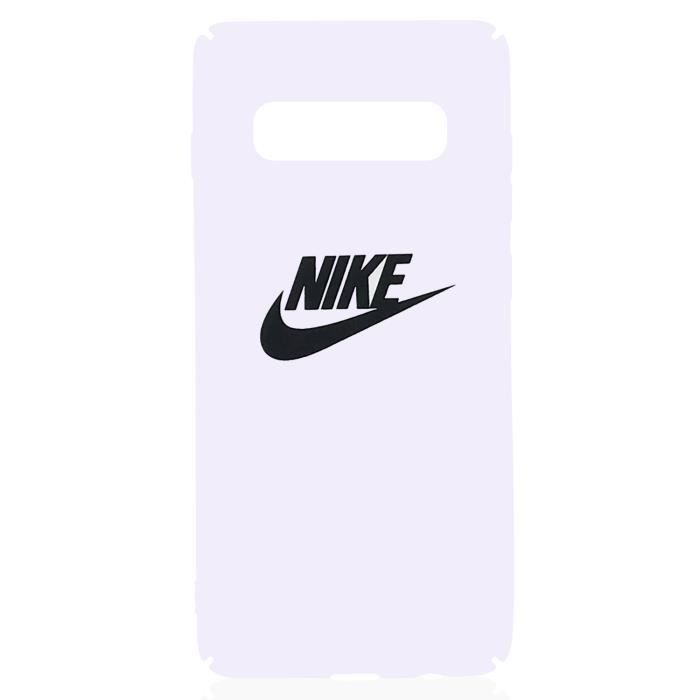 Coque Samsung Galaxy S10 Plus NIKE Logo Blanc AntiChoc Bumper