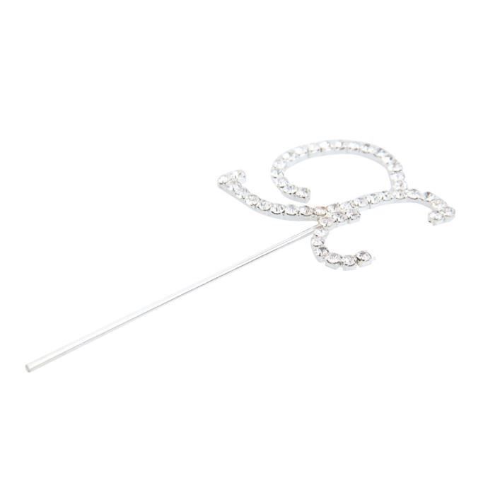 Lettre Diamante Brillant X Monogram Gateau Toppers Bricolage Pour