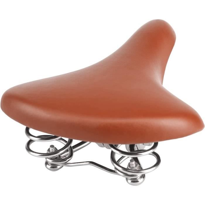 Selle De Vélo Confort GORIX GX-C19 - Coussin épais, Trou Central, Rail Acier, Pour Route Et VTT, 24 Coloris