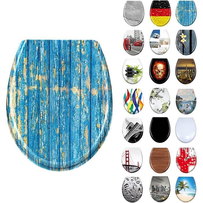 Autocollant 3D étanche Pour Abattant De Toilettes - Motif Océan, Poissons, Tortue - Déco Salle De Bain