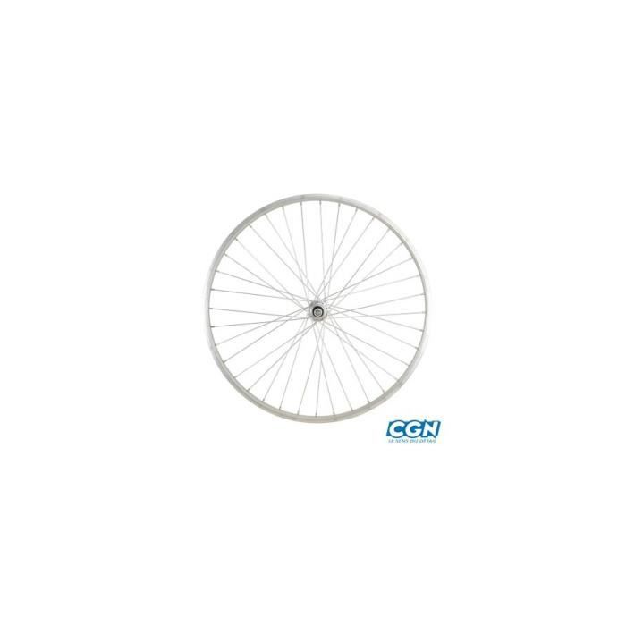 Roue De Vélo Ville 650 X 30a Arrière - Axe Plein Alu - 26x1 3/8 - Neuve