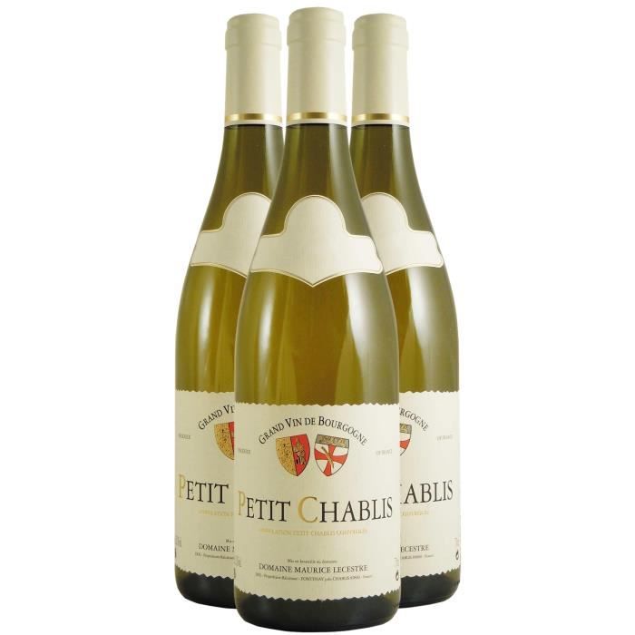 Petit Chablis Blanc 2021 Lot de 3x75cl Domaine Maurice Lecestre