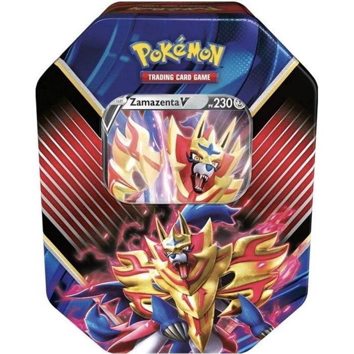Pokebox Zamazenta V 230 Pv Carte Francaise A Collectionner Pokemon Boite Metal Bleue Et Rouge Achat Vente Carte A Collectionner Cdiscount