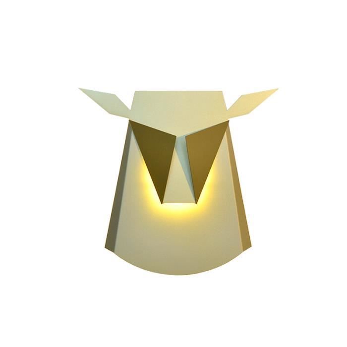 Kosmi Applique Moderne Origami Cerf Metal Animaux Or