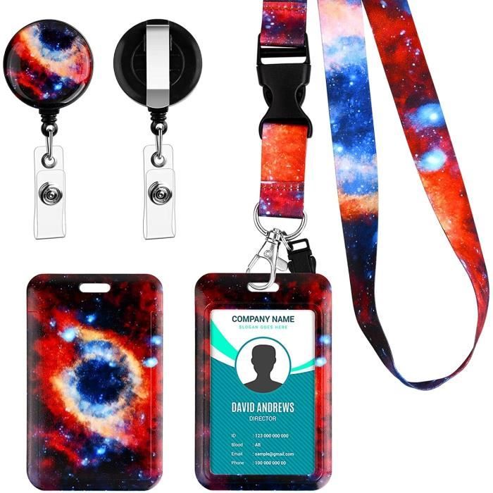 Maquette De Porte-cartes D'identité Vertical Avec Vector Design