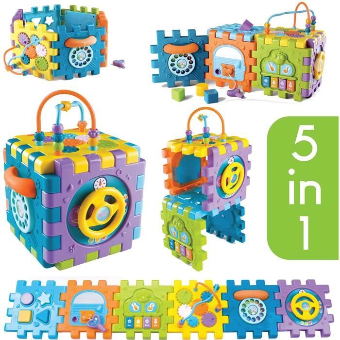 Tippi Cube D Activite 6 En 1 Pour Bebes Et Jeunes Enfants Jouet De Centre D Activite Musicale Pour Garcon Ou Fille De 12 Mois Cdiscount