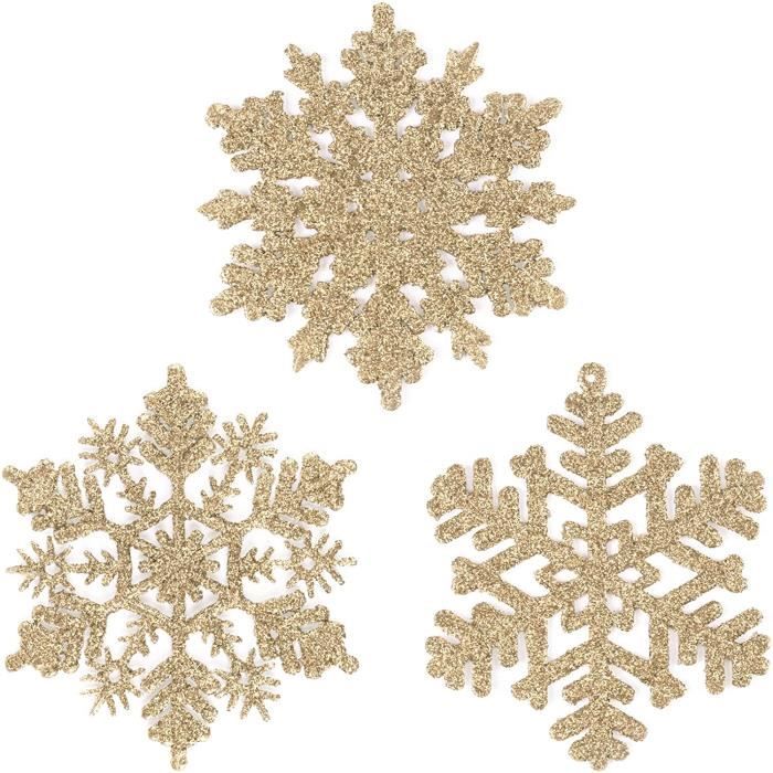 Silver Qifumaer Cute Noël Broches Flocon de Neige Set décorations Arbre de Noël Les Pins pour Femme Fille Cadeau de Noël 