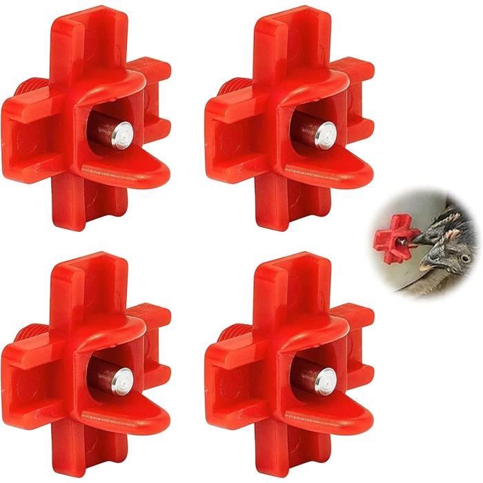 10 Abreuvoirs Automatiques à Tétine Pour Poules, Volailles, Oiseaux - Système Sans Fuite, Coupure Automatique Par Gravité, Matériau ABS