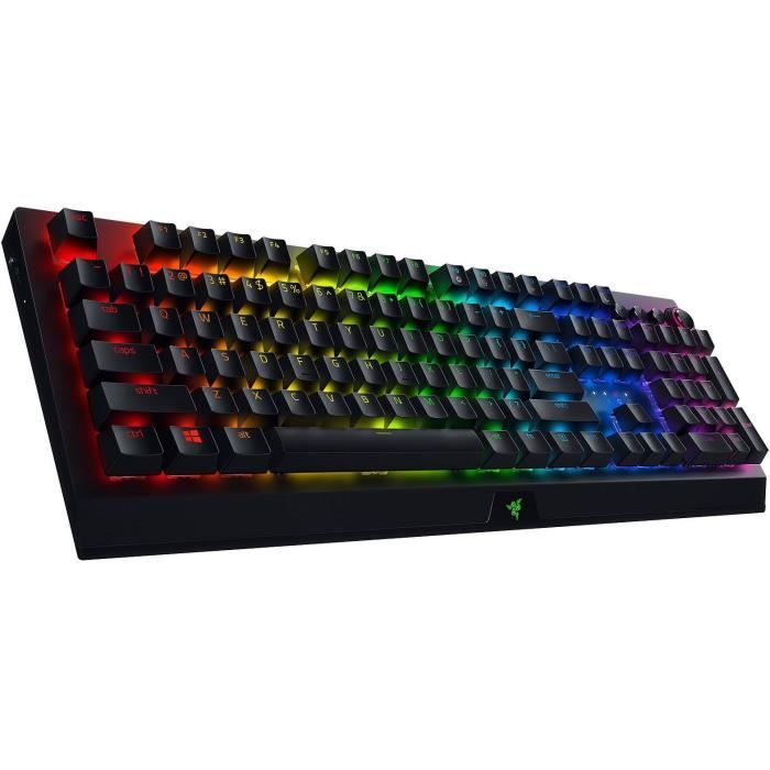 Razer BlackWidow V3 Pro Switches Verts Clavier Gamer sans Fil Switches Mécaniques Clicky Repose Poignet Bluetooth Touche Média RGB Chroma Clavier AZERTY | - vue 9