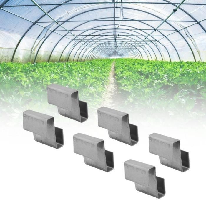 Lot De 50 Clips Pour Serre Polycarbonate - 25 Clips W Et 25 Clips Z - Fixations à Ressort