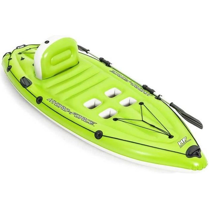 Kayak Gonflable Bestway 65097 HydroForce avec support canne à pêche