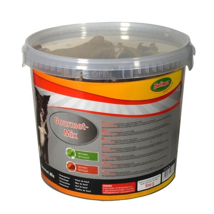 Comparer les prix de Seau Gourmet Mix, mélange de viandes de boeuf séchées