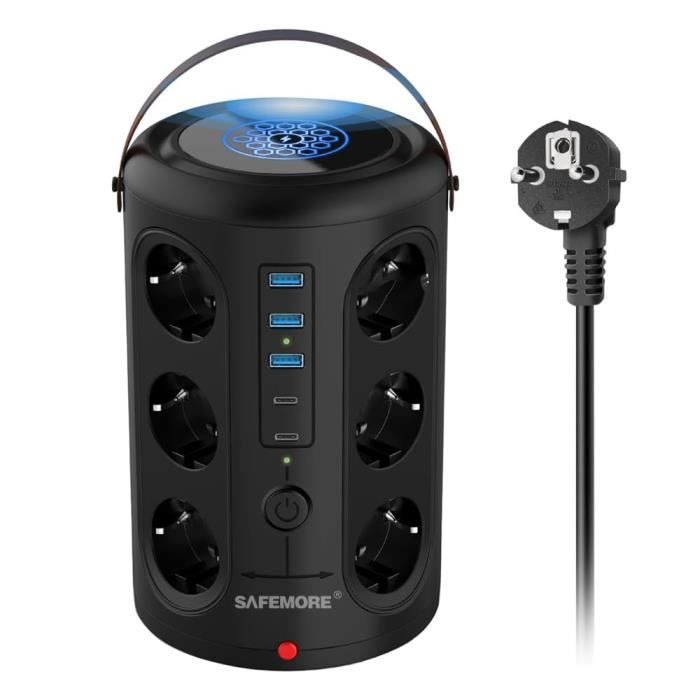 Multiprise Avec Protection Contre Les Surtensions Avec USB C ,3.4 A ,8