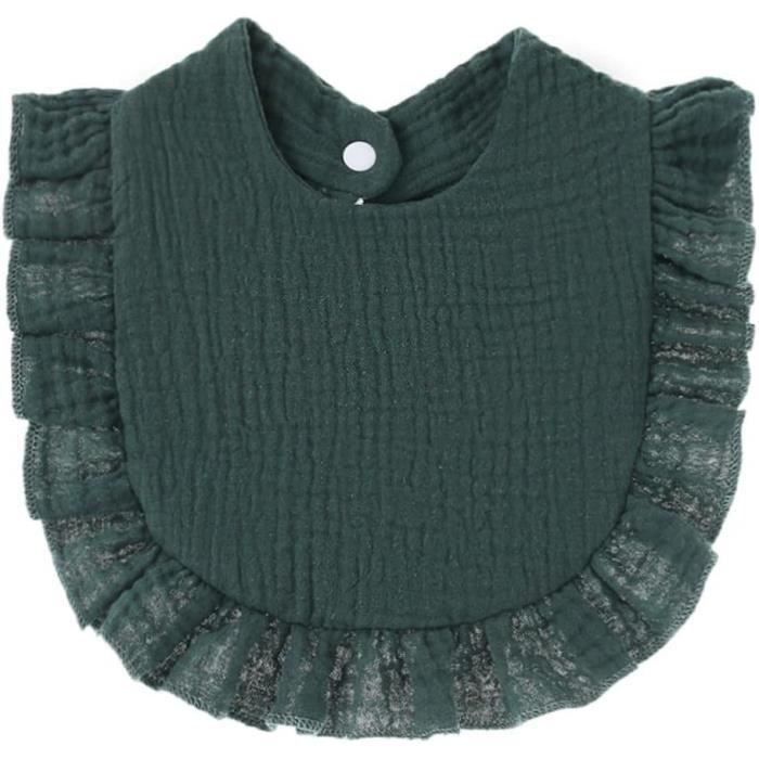 8 Bavoirs Triangle Bébé Réglables - Ultra Absorbants Et Doux - 0-12 Mois
