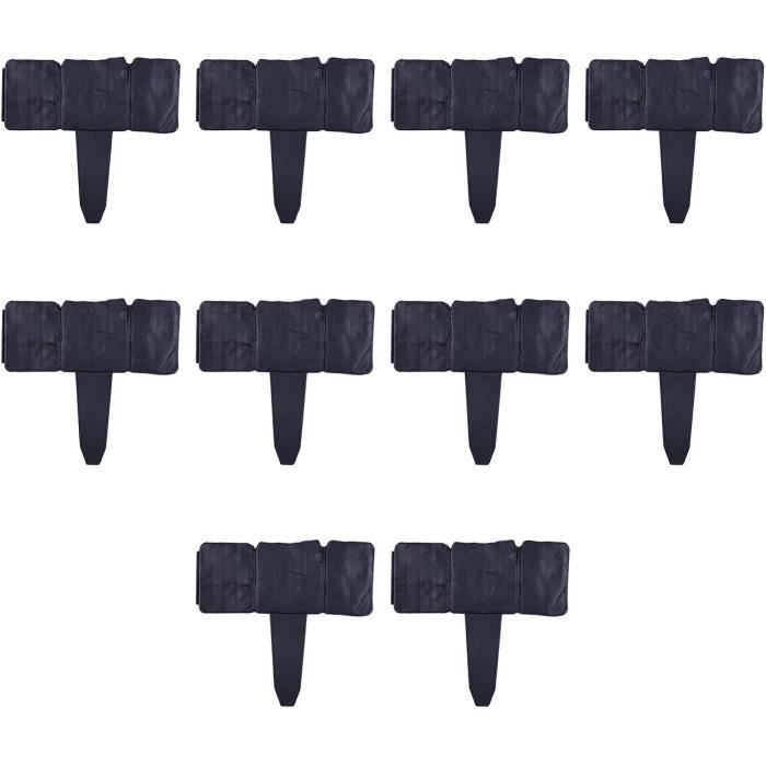 Lot De 30 Clôtures De Noël Blanches En Plastique - Longueur Totale 1,8 M, Design Ajouré, Pour Décoration Intérieur/extérieur - 6