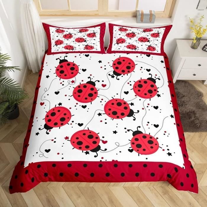 Coccinelle Rouge Housse De Couette S Dessin Animé Coccinelles Parure De — free download
