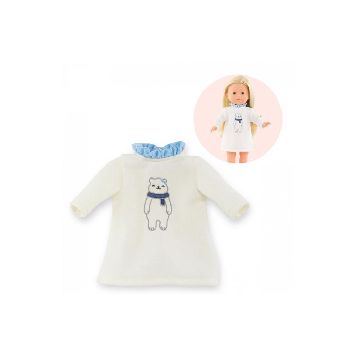 Robe Hiver Polaire pour poupee Ma Corolle 36 cm COROLLE Bleu Vetement chaud et chic