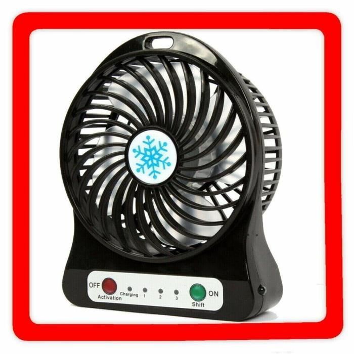 Ventilateur De Table Sans Fil Rechargeable 6000mAh Nolunea - 3 Vitesses, Hauteur Réglable, Oscillant, Pliable, Pour Intérieur/extérieur